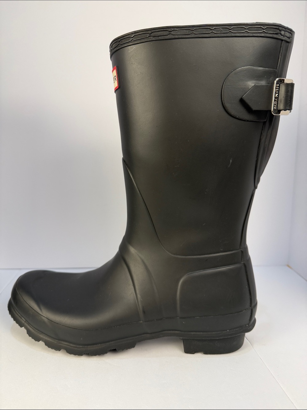 Hunter Black Mid-Calf Rain Boots - Picture 6 of 16